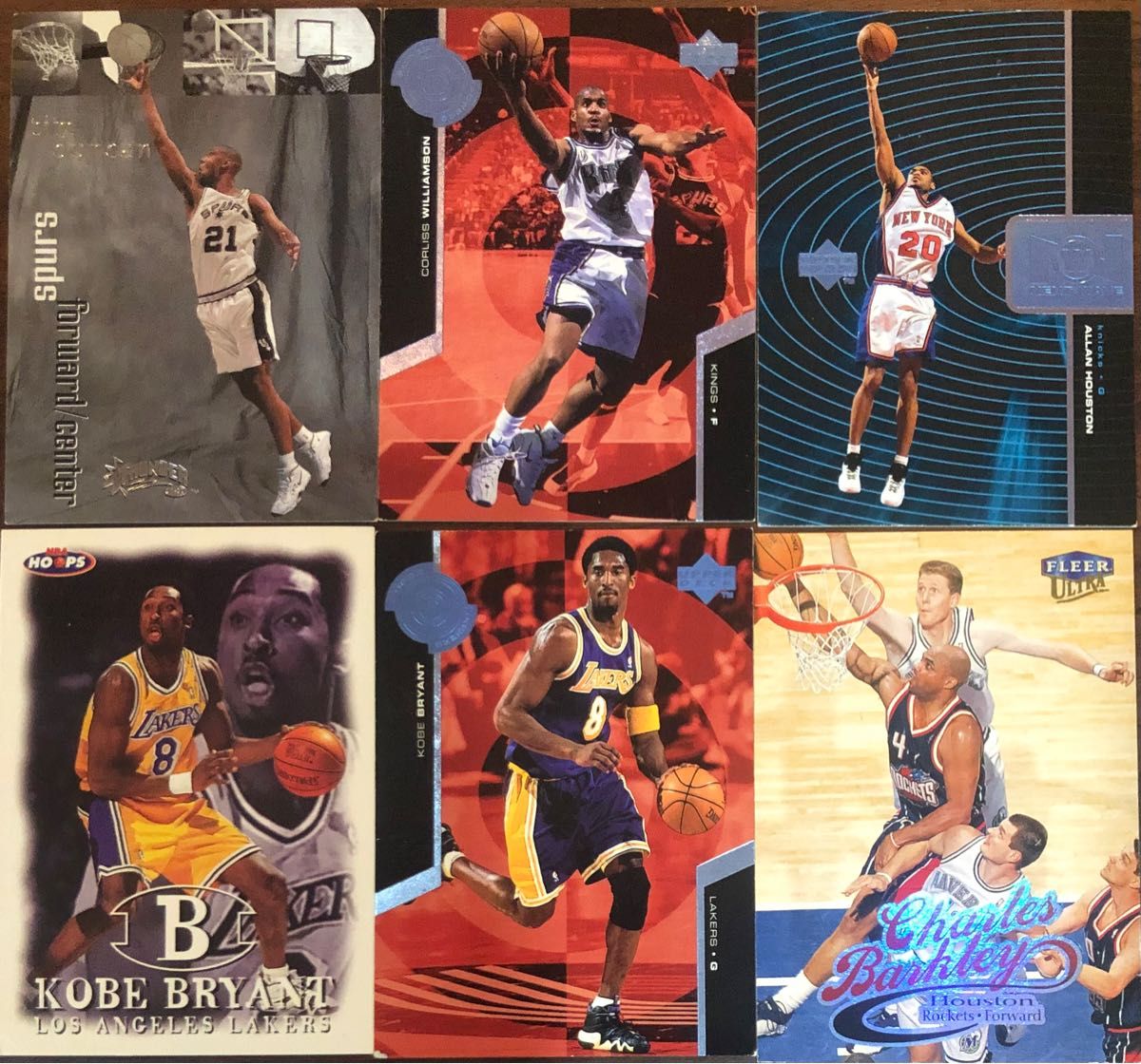 プロバスケットボール選手6枚トレーディングカード
