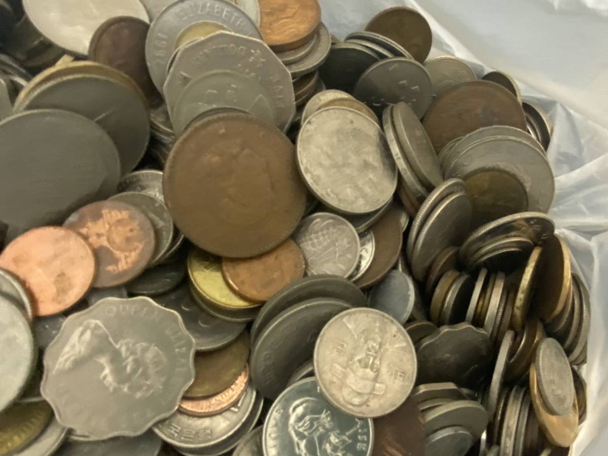外国銭おまとめ アインティークコイン 外国コイン 外国硬貨 総重量4542gの画像4