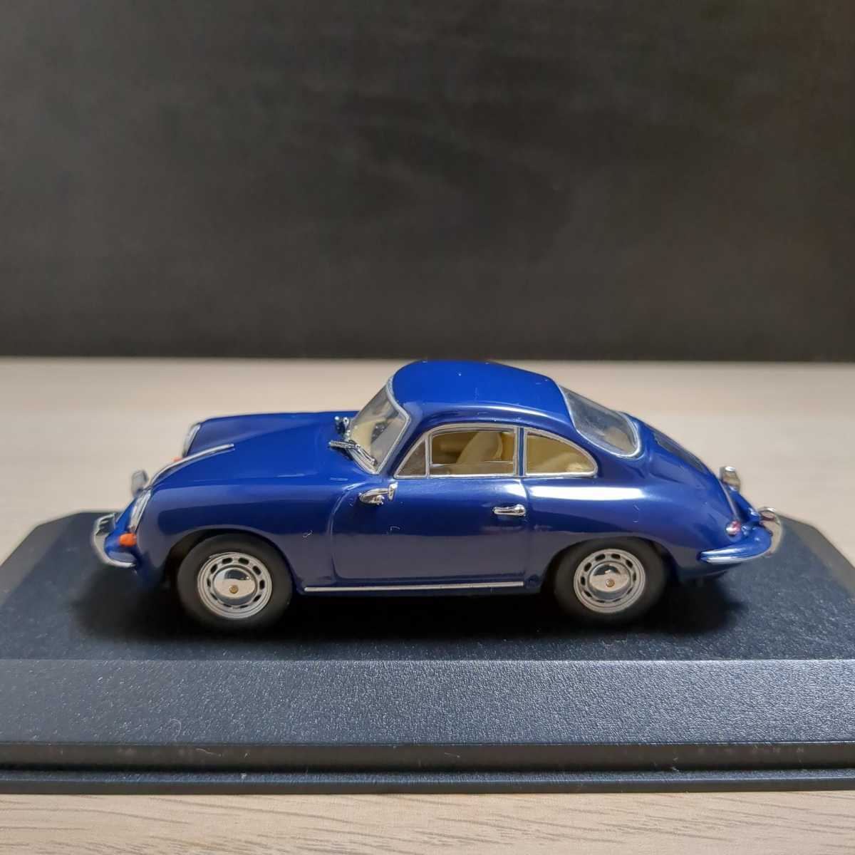当季大流行 356 Porsche 1/43 C blue（ダークブルー）MINICHAMPS