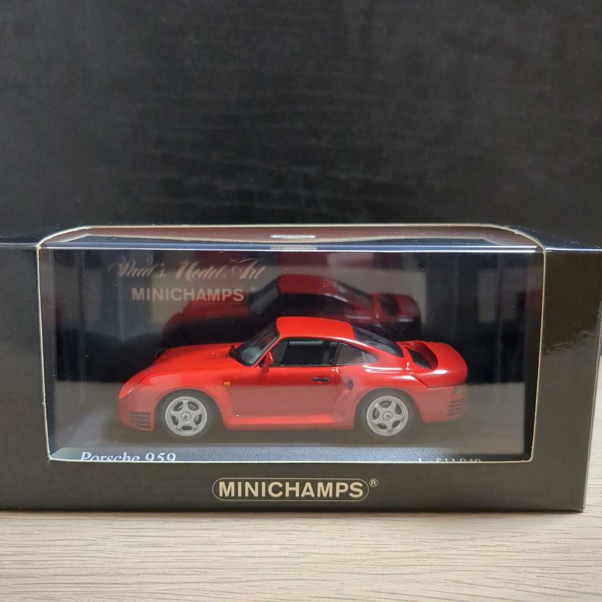 1/43 Porsche 959（ポルシェ）1987 Red（レッド、赤）MINICHAMPS（ミニチャンプス）_画像5
