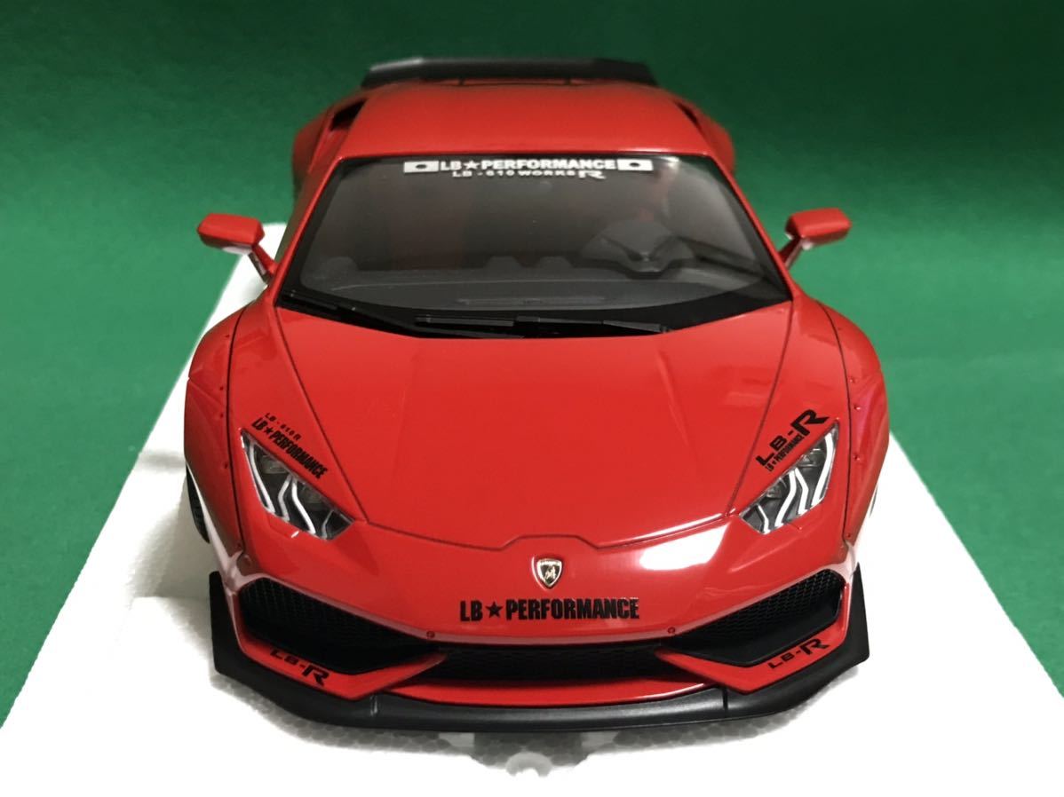 オートアート 1/18 LB-WORKS ランボルギーニ ウラカン レッド Aa