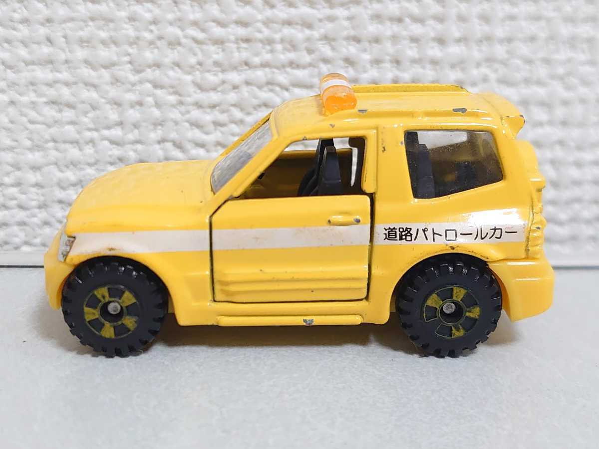 トミカ 三菱 パジェロ 道路パトロールカー 絶版 廃盤 中古 コンテナトミカ ミツビシ 528の画像3