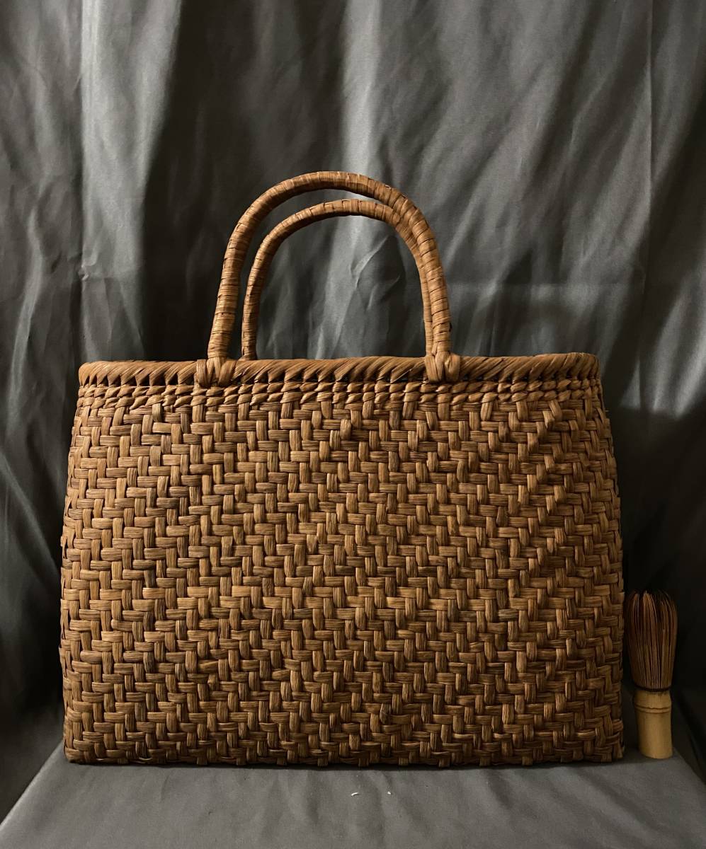 白川郷 最大級 幅40cm 最高級品 国産蔓使用 匠の技 網代編み 山葡萄