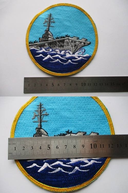 【送料無料】アメリカ海軍 航空母艦ワッペン/手振り刺繍USS America CVA/CV空母patchネイビーNAVY米海軍USN米軍ミリタリー M66_画像10