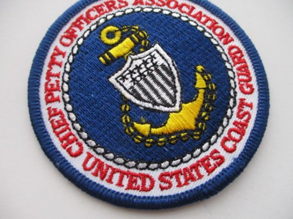 【送料無料】アメリカ沿岸警備隊CHIEF PETTY OFFICERS ASSOCIATION パッチ ワッペン/patchコーストガードUSCG米陸軍US Coast Guard米軍 M60の画像2