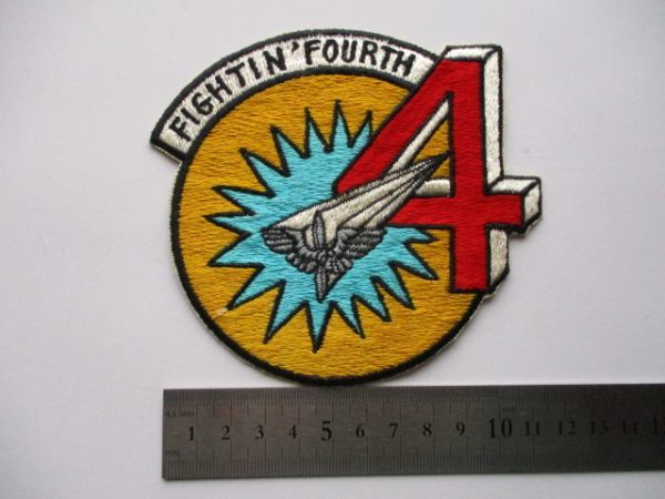 【送料無料】アメリカ空軍FIGHTIN'FOURTHパッチACADEMY CADET WING 4th SQUADRON手振り刺繍ワッペン/patch AIR FORCE米空軍USAF米軍70s M66_画像7