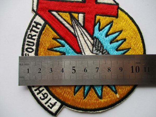 【送料無料】アメリカ空軍FIGHTIN'FOURTHパッチACADEMY CADET WING 4th SQUADRON手振り刺繍ワッペン/patch AIR FORCE米空軍USAF米軍70s M66_画像9