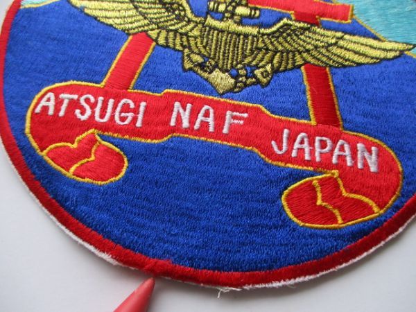 送料無料】アメリカ海軍Naval Air Facility Atsugi JAPANパッチNAF横 