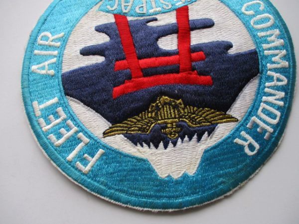 【送料無料】アメリカ海軍COMMANDER FLEET AIR WESTPACパッチCFWP横振り刺繍ワッペン/富士山patchネイビー厚木NAVY米海軍USN米軍US鳥居 M66_画像4