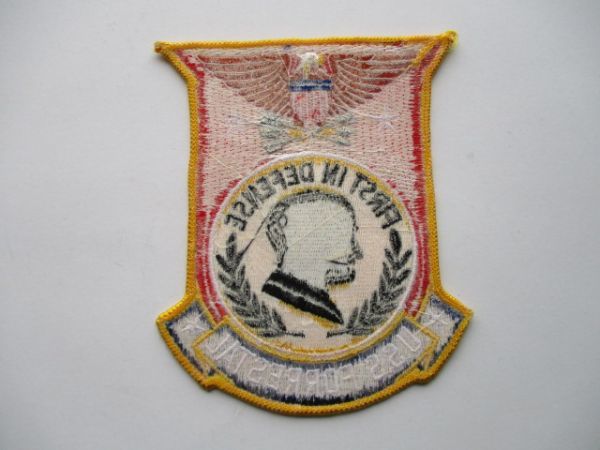 【送料無料】アメリカ海軍USS FORRESTAL空母フォレスタル　パッチ刺繍ワッペン/CV CVA-59patchネイビーNAVY米海軍USN米軍USミリタリー M66_画像5