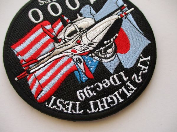 【送料無料】航空自衛隊XF-2 FLIGHT TEST技術研究本部1000ソーティ試験記念パッチ三菱ワッペン/patch F-2空自JASDF飛行開発実験団 M68_画像3