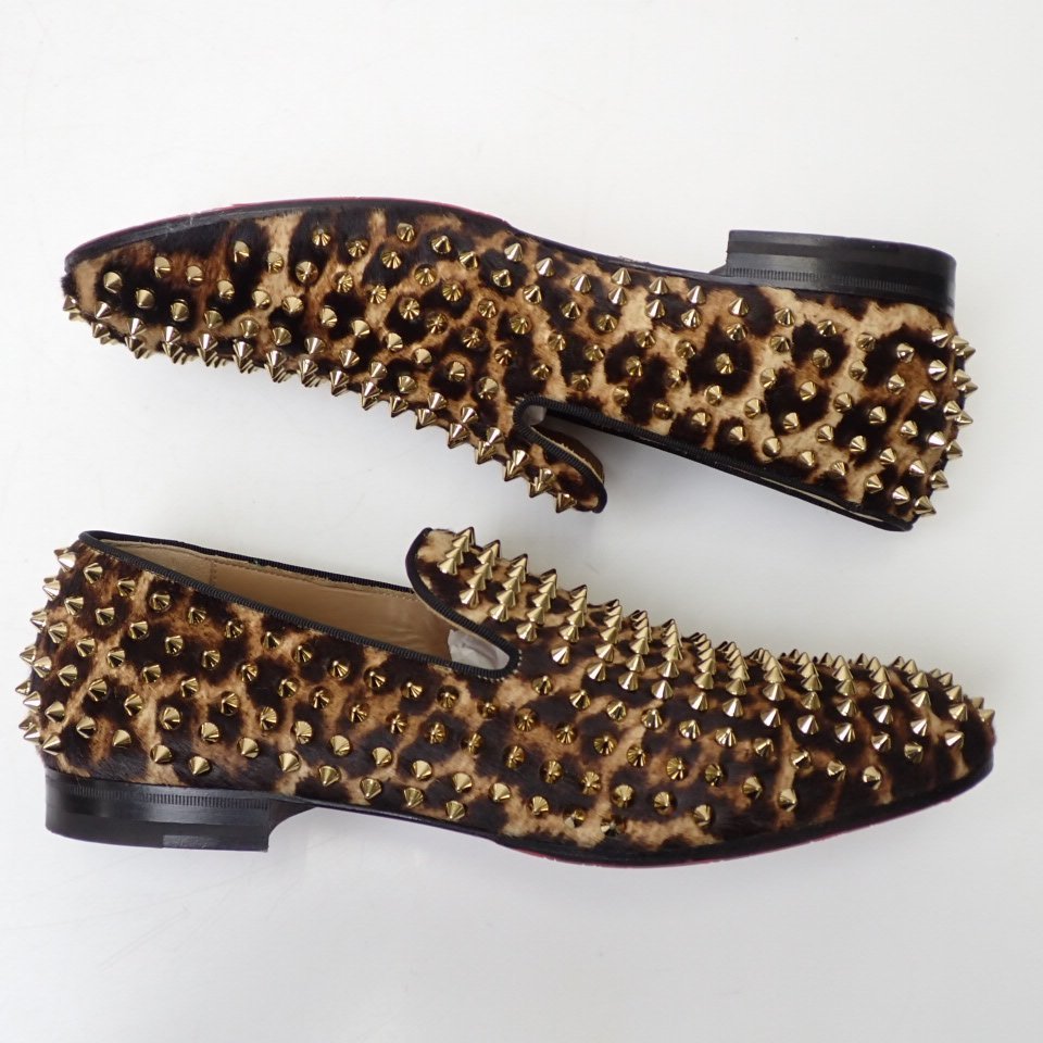 からの ☆Christian Louboutin/クリスチャンルブタン ハラコ スタッズ