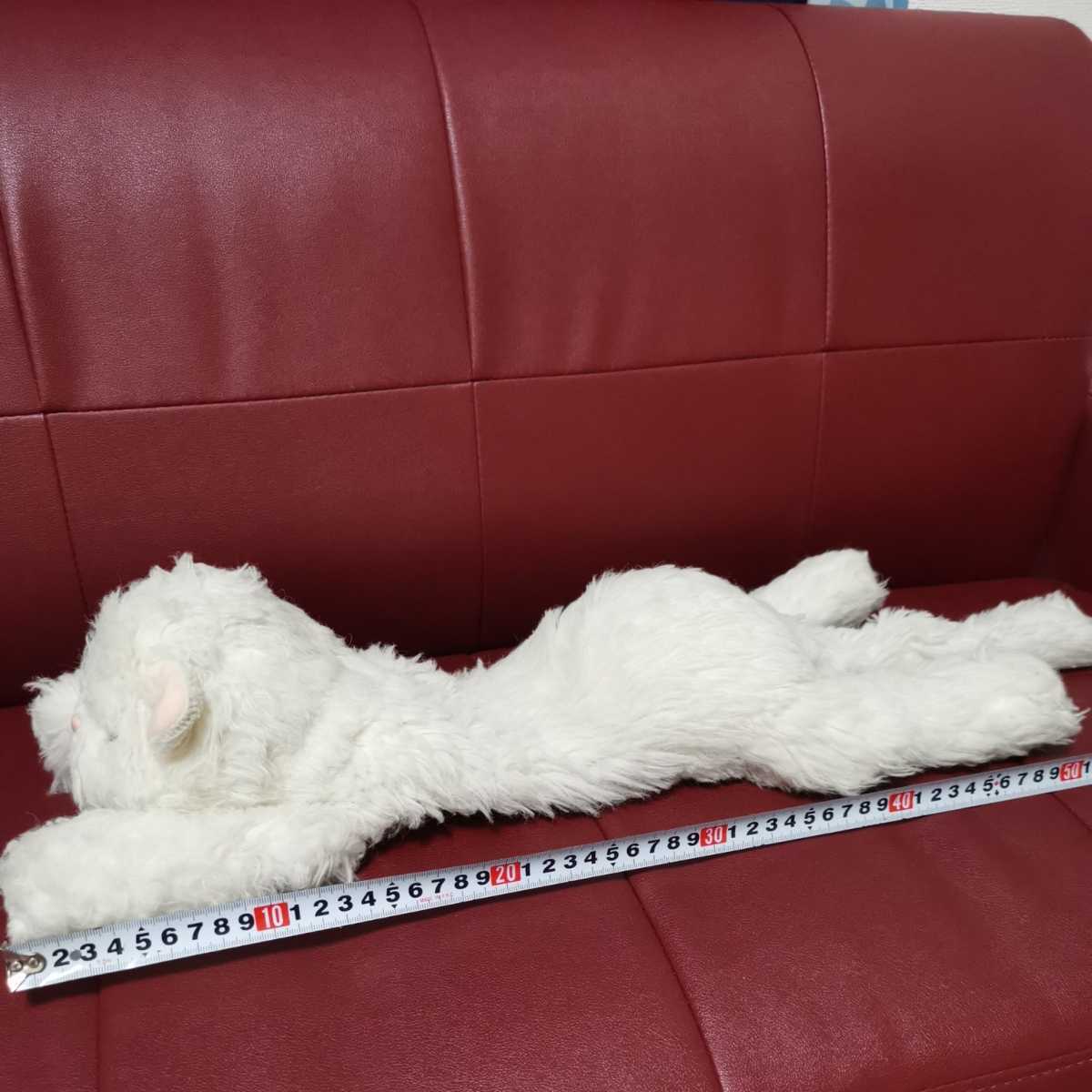 昭和 レトロ ペルシャ猫 ペルシャネコ ぬいぐるみ 約60cm 白猫 昭和 レトロ ペルシャ猫 ペルシャネコ ぬいぐるみ 約60cm 白猫