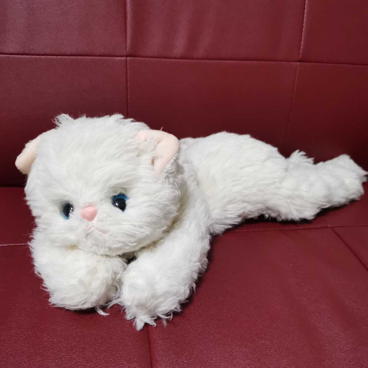 昭和 レトロ ペルシャ猫 ペルシャネコ ぬいぐるみ 約60cm 白猫 昭和 レトロ ペルシャ猫 ペルシャネコ ぬいぐるみ 約60cm 白猫
