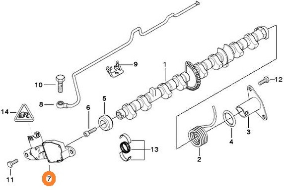 【M's】E60 E61 5シリーズ/X1 E84/X3 E83/Z4 E85/E46 3シリーズ 純正品 エキセントリックシャフトセンサー／ 1137-7527-016 11377527016_画像3