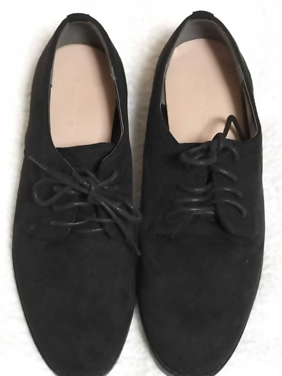 ◆新品 未使用　クツ　くつ　靴　Shoes　黒色　Black　Mサイズ　秋冬 女性 レディース 通勤　23㎝　23.5cm 歩きやすい_画像2