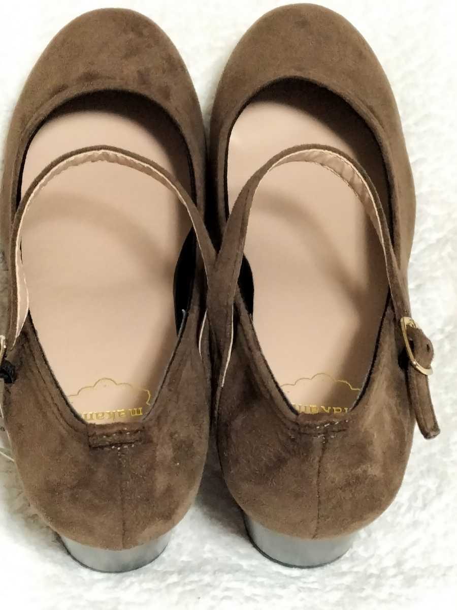 ★未使用 新品 靴 茶色　ブラウン　Brown 秋冬 M 女性 レディース 通勤　くつ　クツ　LL　パンプス　ヒール　結婚式　25cm 25.5cm 二次会_画像4