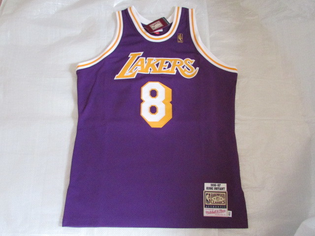 XL 未使用 NBA LAKERS コービー ブライアント ミッチェル＆ネス MITCHELL＆NESS ユニフォーム Kobe Bryant レイカーズ 永久欠番 #8 八村塁