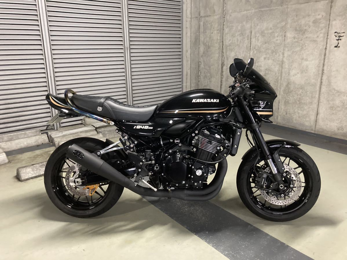 z900rs 武蔵改 フルエキ マフラー ブラック ムサシ メガホン ヨシムラ