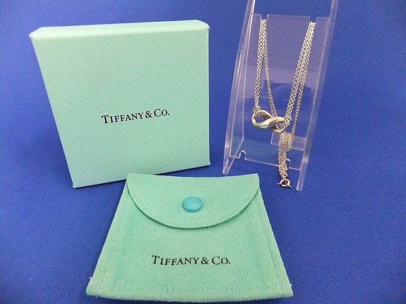 人気の ダブルチェーン仕様 ネックレス インフィニティ TIFFANY&Co
