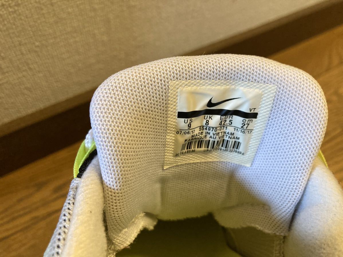 極美中古 2018年製 NIKE AIR MAX 95 OG 554970-071 国内正規店購入品  マックス95jordandunksupremeoffwhite