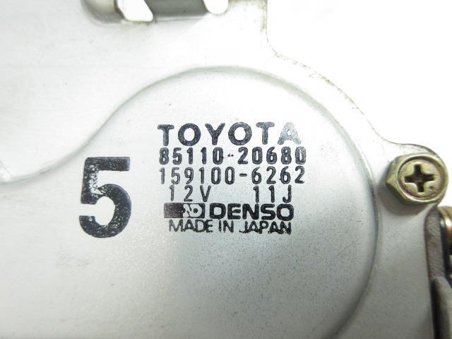 平成1年 カリーナED E-ST183 Gリミテッド ワイパーモーター リア用 159100-6262 85110-20680 181342 4459_画像6