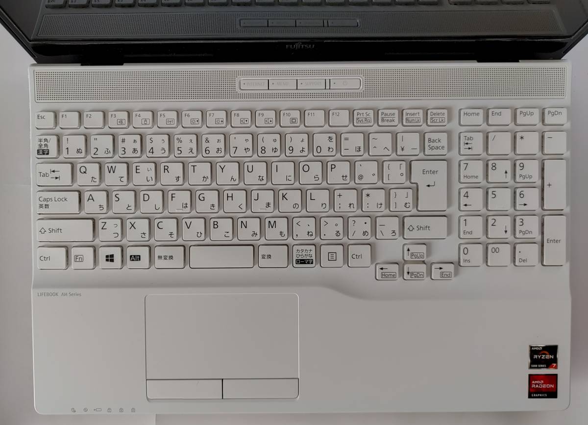 新品同様】富士通 LIFEBOOK AH50/F3 Ryzen 7 5700U 1.8GHz/16GB/256GB