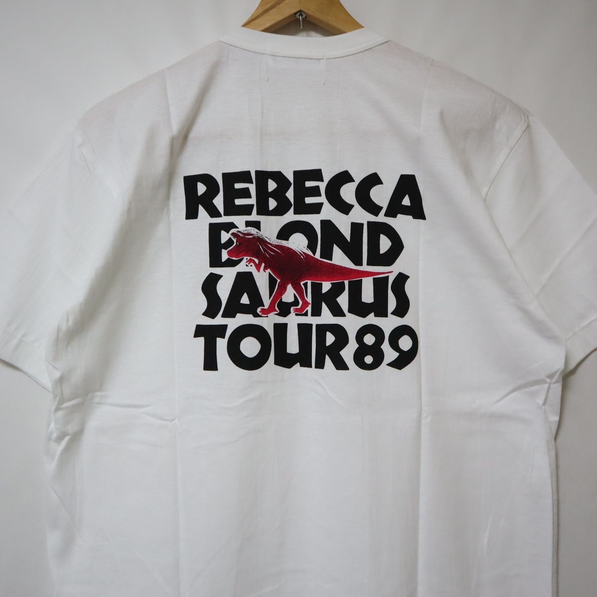 未使用品 レベッカ Rebecca BLOND SAURUS TOUR ´89 ブロンド サウルス ツアー tシャツ 1989年 89 (検索 ザウルス コンサート NOKKO バンド