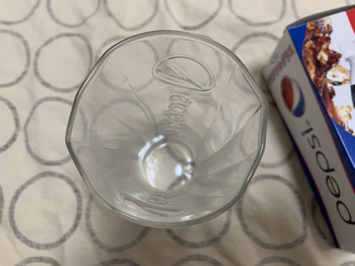  unused goods Pepsi original glass 400ml made in Japan not for sale Novelty 