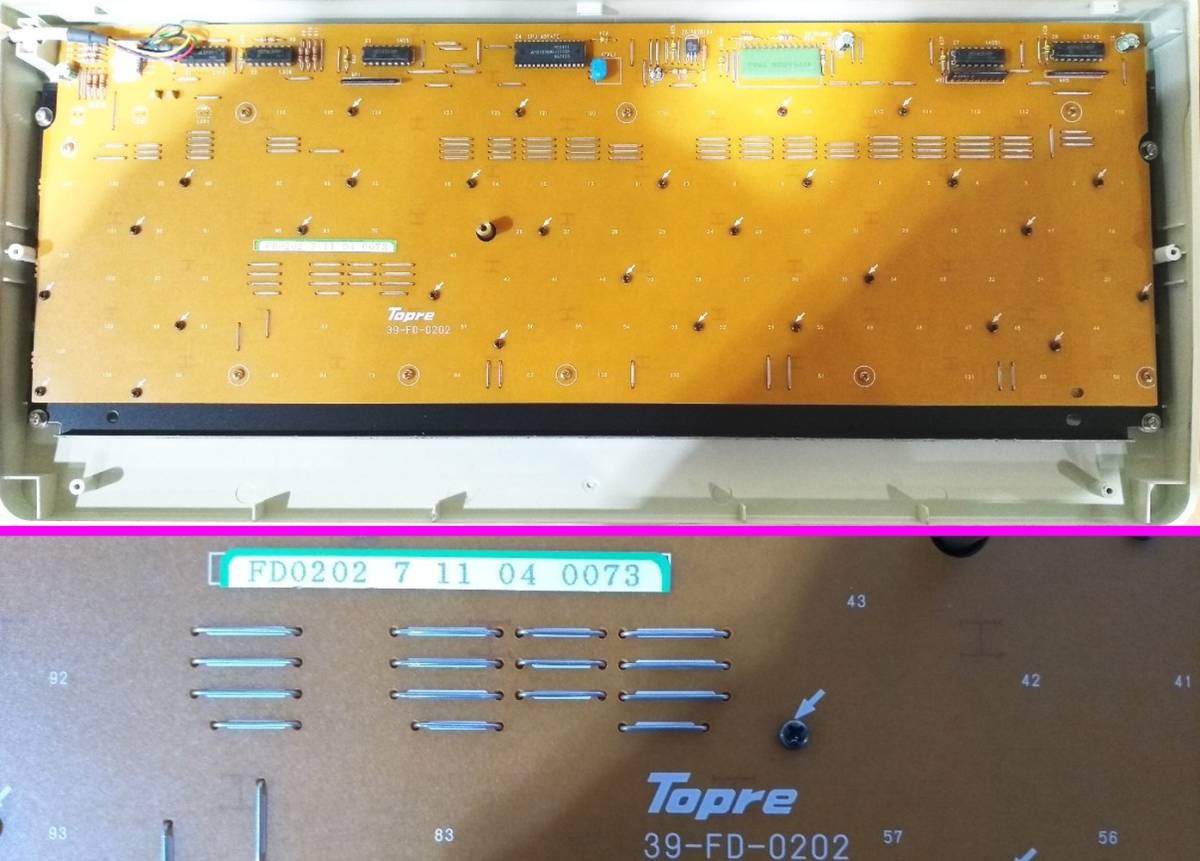 ▼【希少動作品】東プレ OEM キーボード 日商エレクトロニクス NISSHO ELECTRONICS 39-FD-0202 FD0202 即日発送 一週間保証【H23022017】_画像8