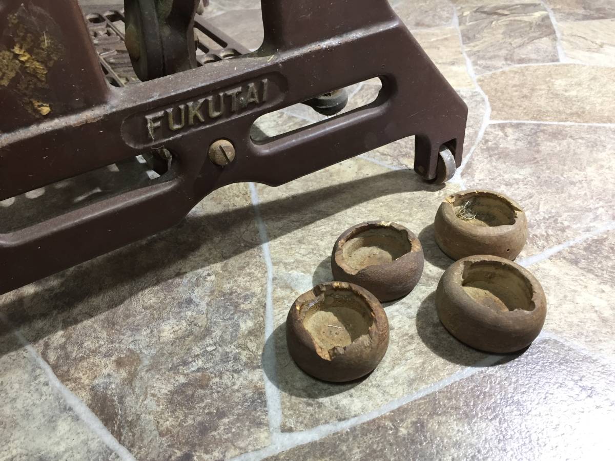 [fk Thai stepping sewing machine ] junk FUKUTAI handicrafts . sewing thing old tool ornament Japanese style retro antique display * old hour house *