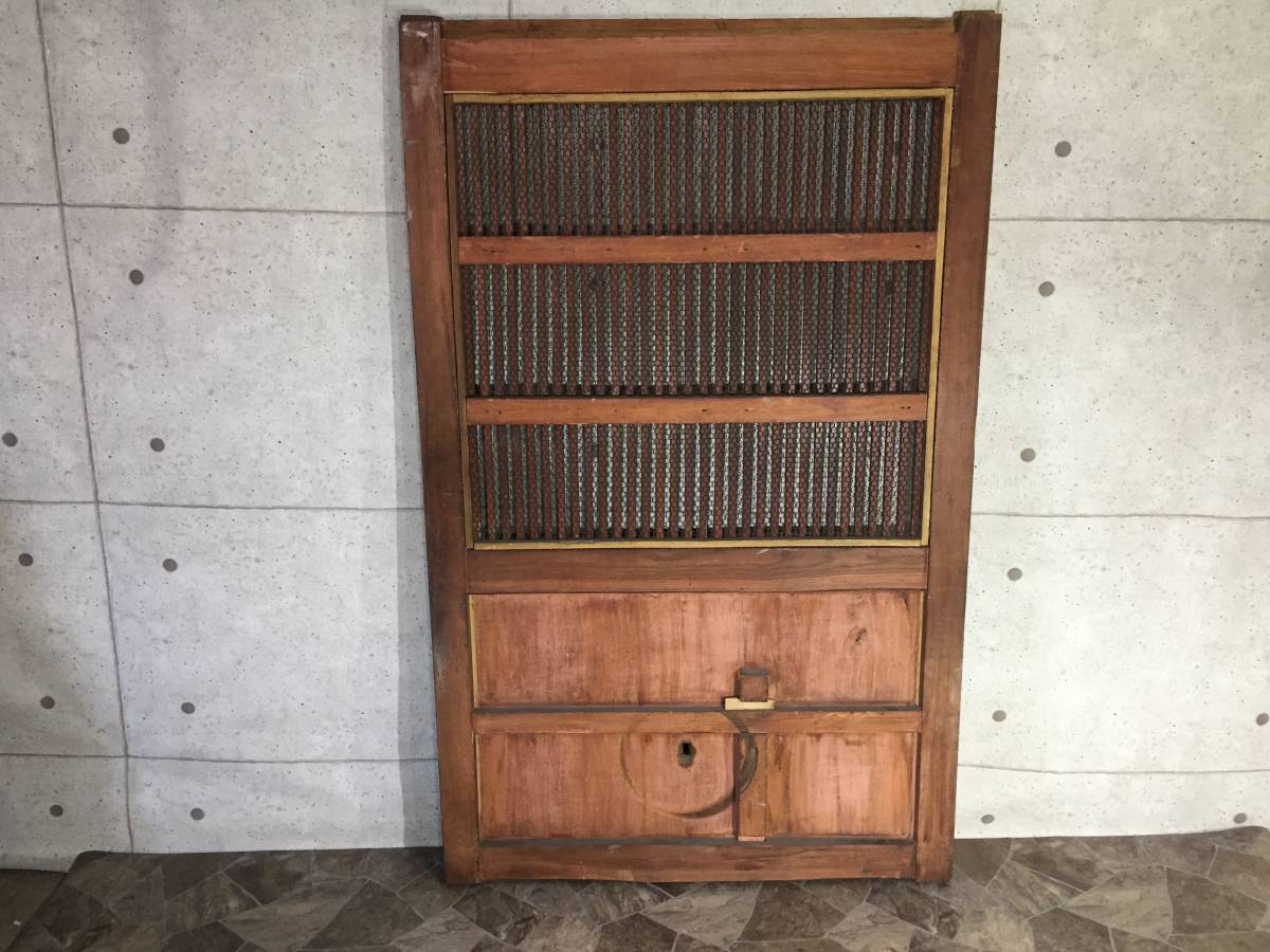 [ warehouse door inside door ] W112.. door wooden door zelkova purity entranceway door fittings partitioning screen Japanese style old Japanese-style house retro antique < shipping destination limited goods > taking over possibility * old hour house *