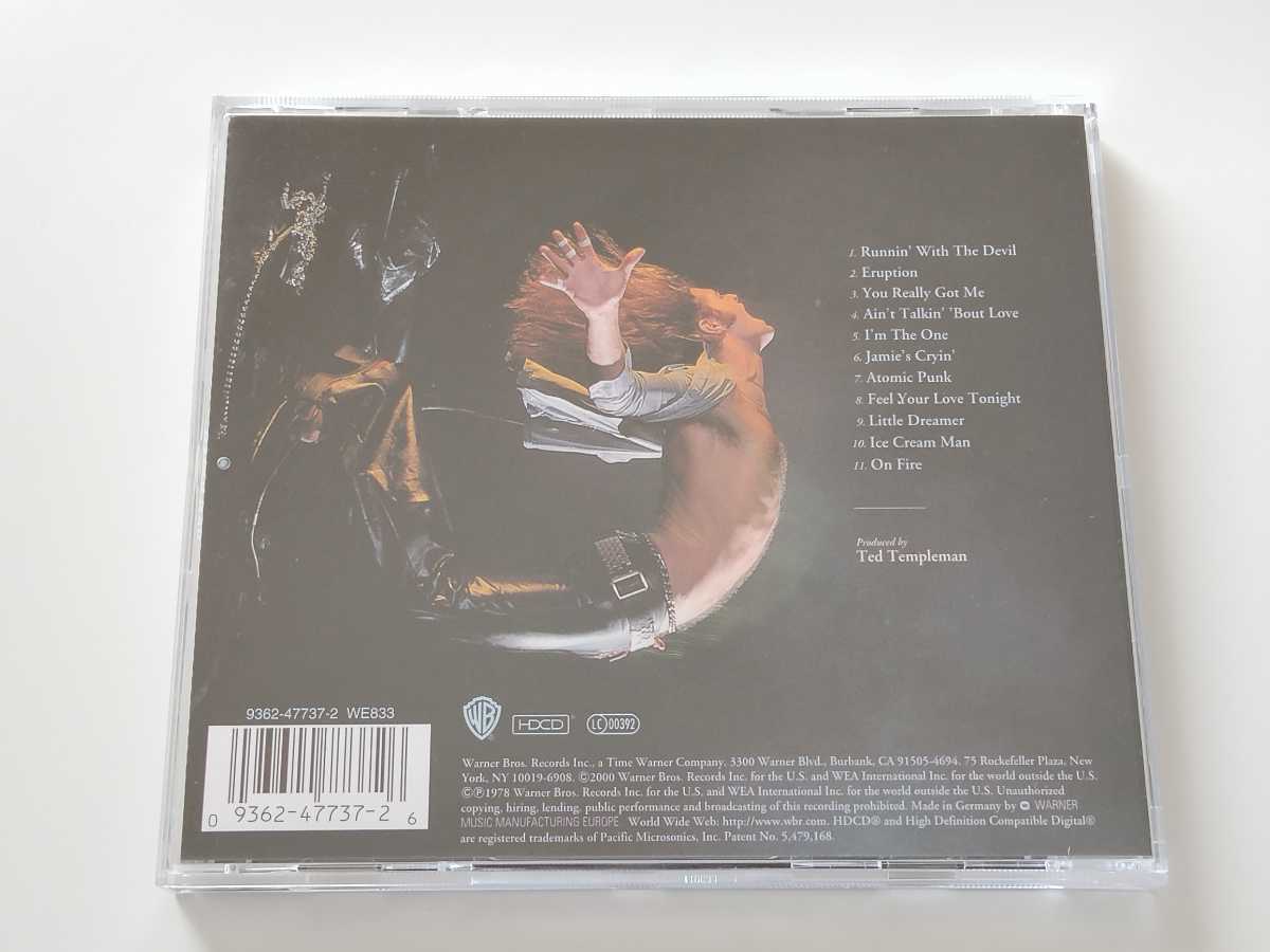 【2000年リマスター/HDCD仕様】VAN HALEN/ VAN HALEN CD WARNER GERMANY 9362-47737-2 78年名盤,You Really Got Me,Runnin' With The Devil_画像2