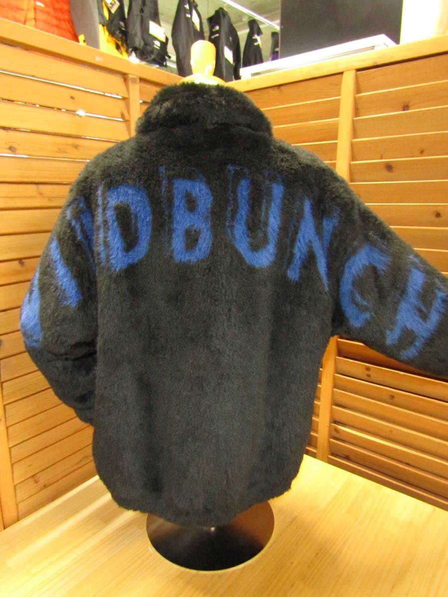 Y送料無料△561【WAKO MARIA ×WILD BUNCH ワコマリア ワイルド バンチ】日本製 WB-WM-BL01 FUR ZIP JACKET ボア コーチジャケット 黒 M