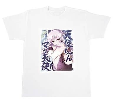 Angel Beats! エンジェルビーツ 天使ちゃんマジ天使 Ｔシャツ 白 ホワイト フリーサイズ 未開封新品 プライズ 非売品