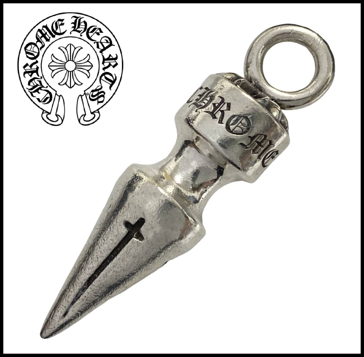 ☆正規品☆ CHROME HEARTS クロムハーツ SPIKE XL シルバー ロゴ