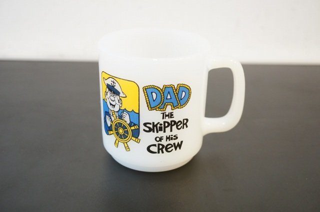 ●Glasbake プリントマグ DAD THE SKIPPER OF HIS CREW/2_画像1