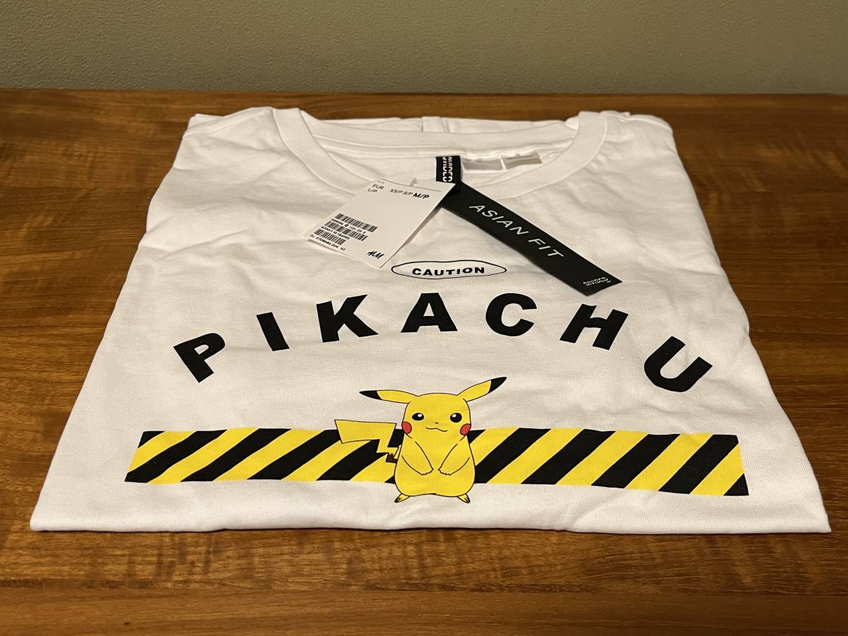 ピカチュウ Tシャツ 半袖 レディースMサイズ 未使用 美品 ポケモン ポケットモンスター H&M エイチアンドエム 可愛い おしゃれ_画像3