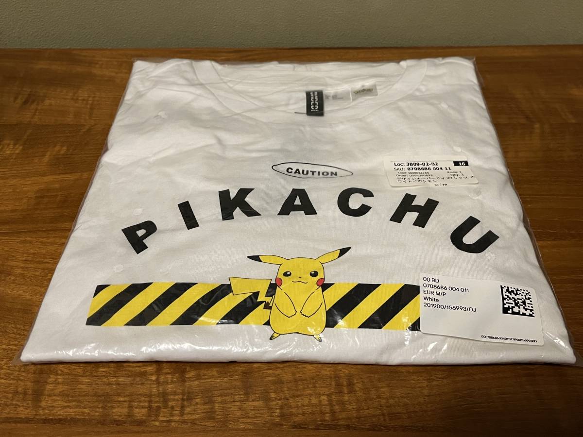 ピカチュウ Tシャツ 半袖 レディースMサイズ 未使用 美品 ポケモン ポケットモンスター H&M エイチアンドエム 可愛い おしゃれ_画像2