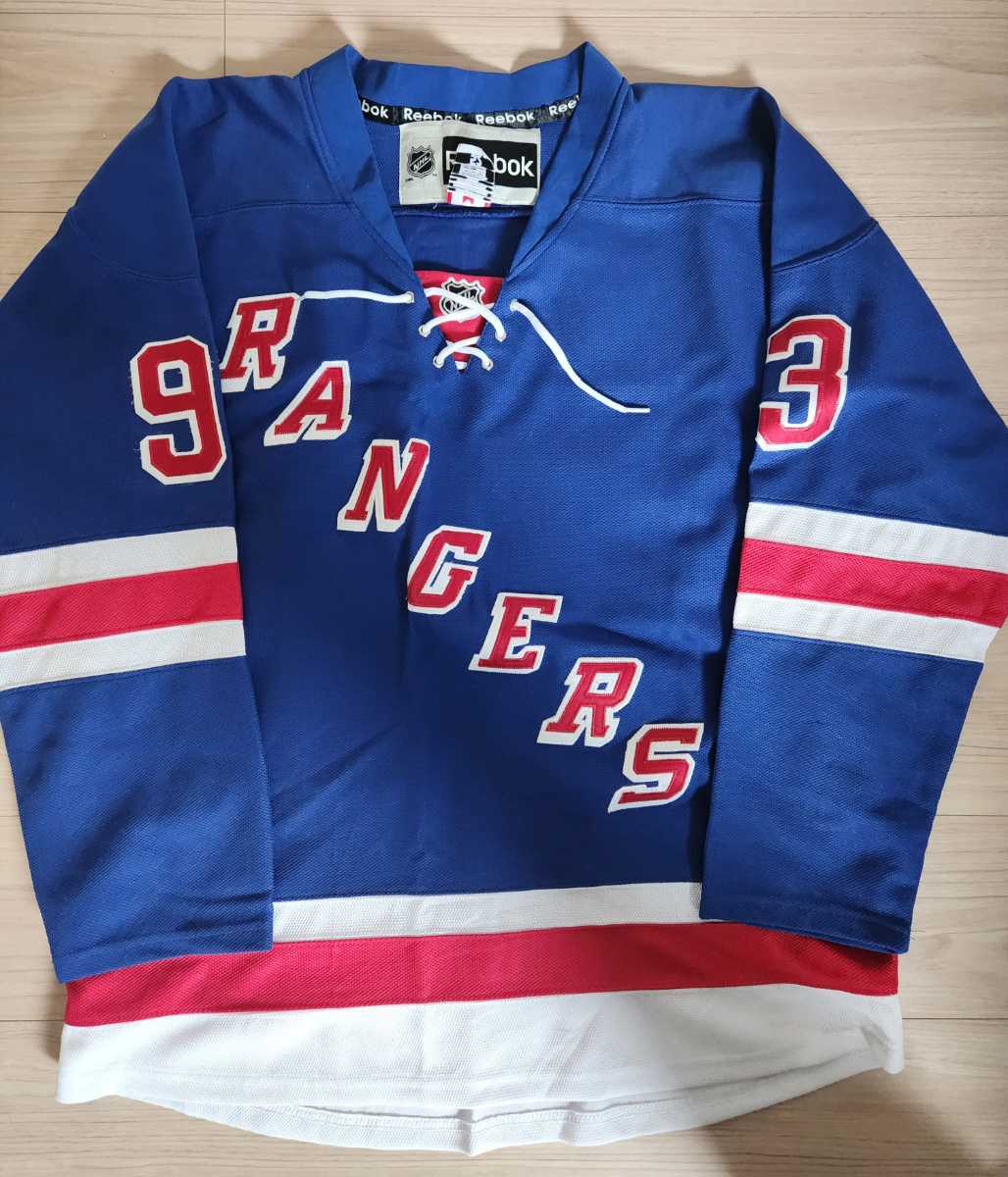 Reebok NHL LA レンジャーズ ホッケージャージ ホッケーシャツ 青 白