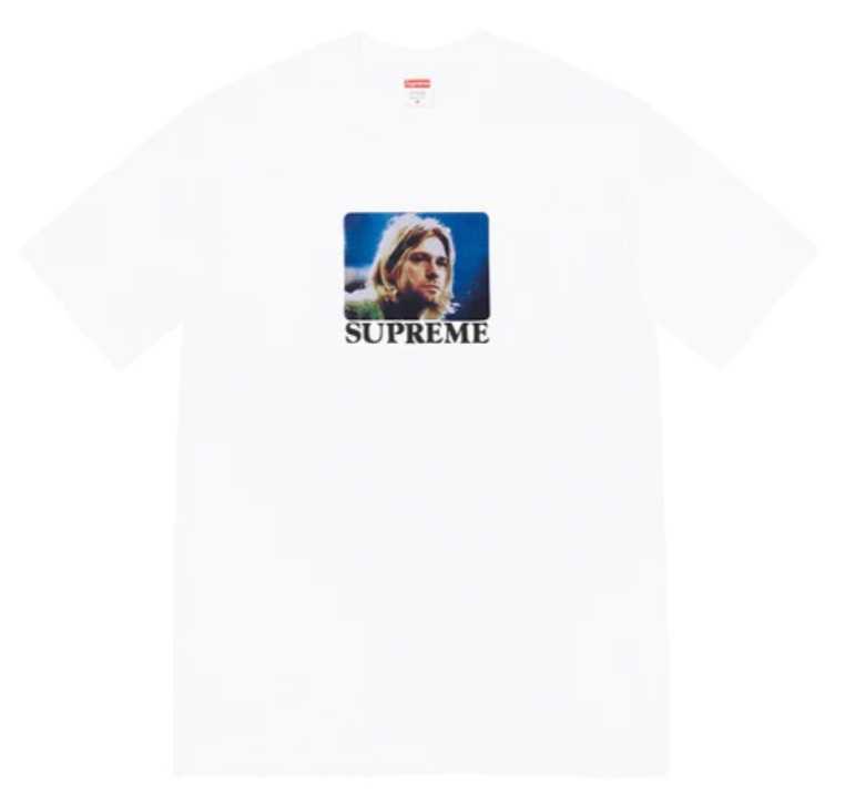 新品未使用 サイズ XL 23ss supreme Kurt Cobain Tee シュプリーム カートコバーン Tシャツ Nirvana 黒 青 赤 ニルヴァーナ ニルバーナ 白_画像1