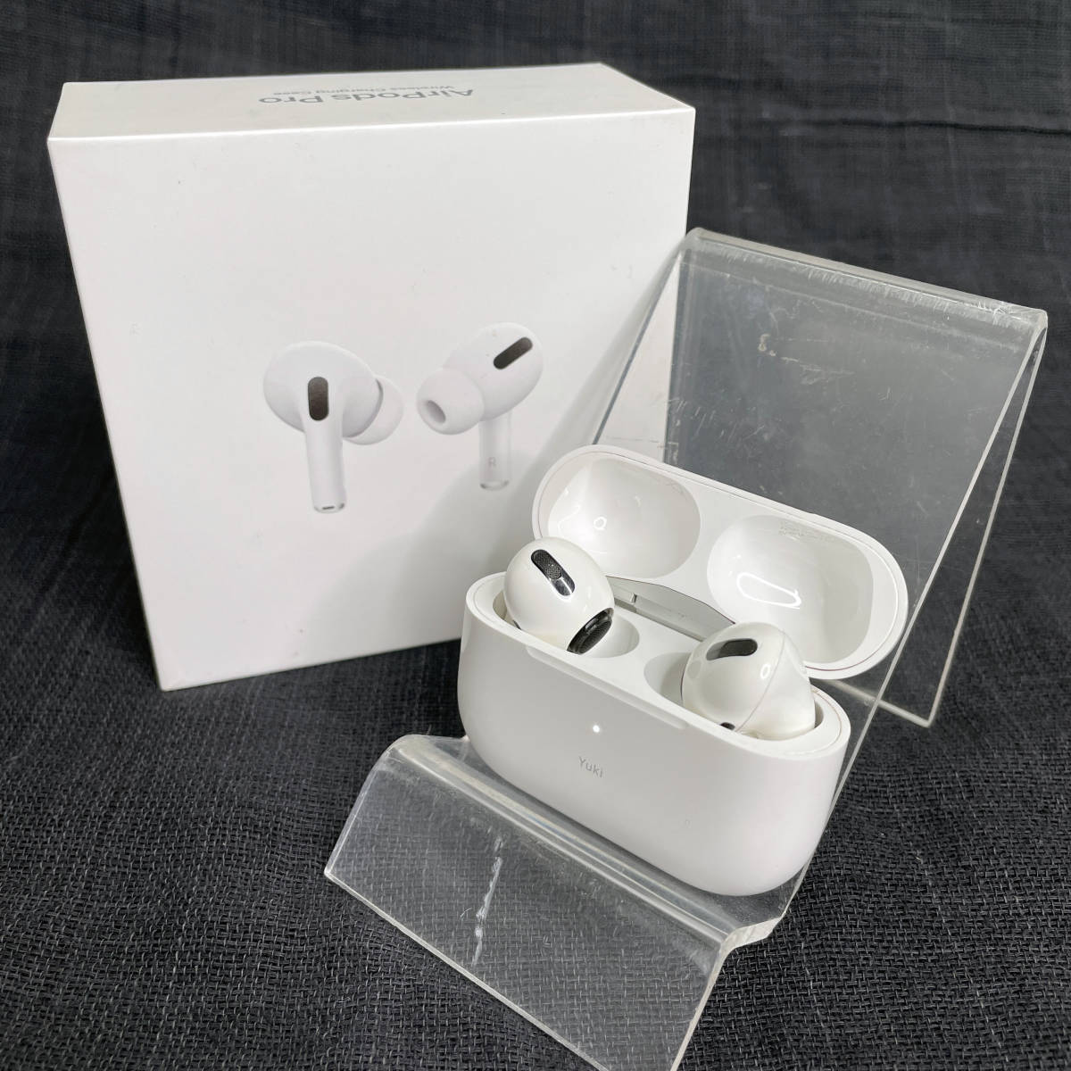 中古☆Apple AirPods Pro PWP22J/A 両耳 ワイヤレスイヤホン ノイズキャンセリング エアーポッズプロ MWP22J/A 箱つき  動作良好 送料無料