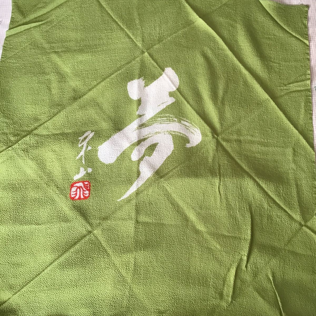  furoshiki! silk!67cm large size! crepe-de-chine! one .. .. made! safe made in Japan 