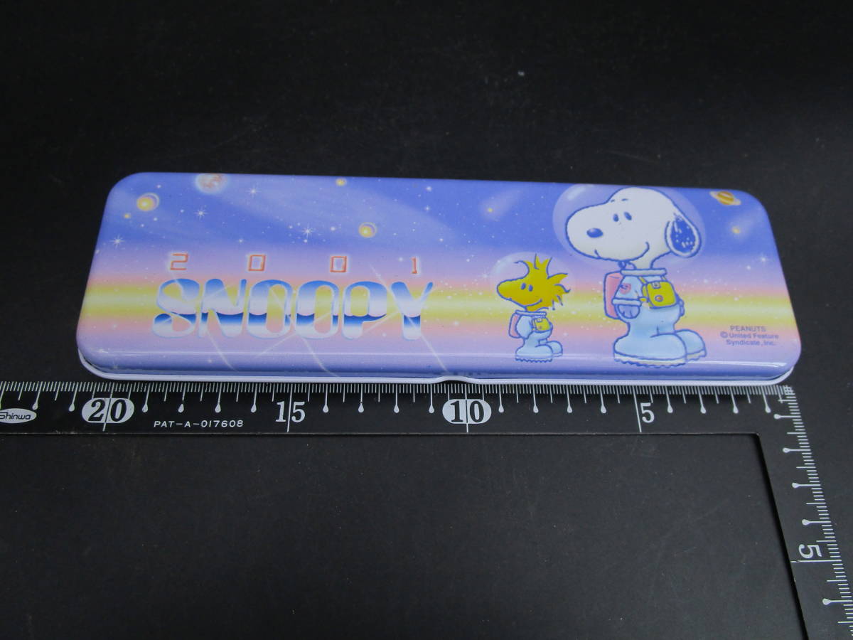  стоимость доставки 140 иен Peanuts Snoopy жестяная банка авторучка кисть коробка 2001