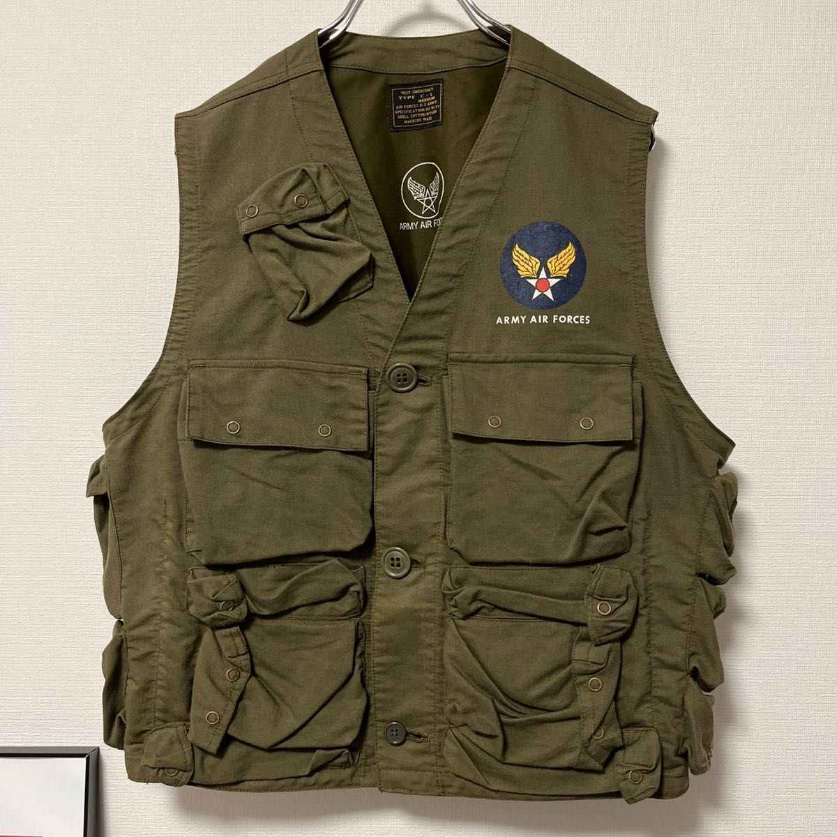 【極美品】U.S.ARMY AIRFORCE C-1 ミリタリー ベスト