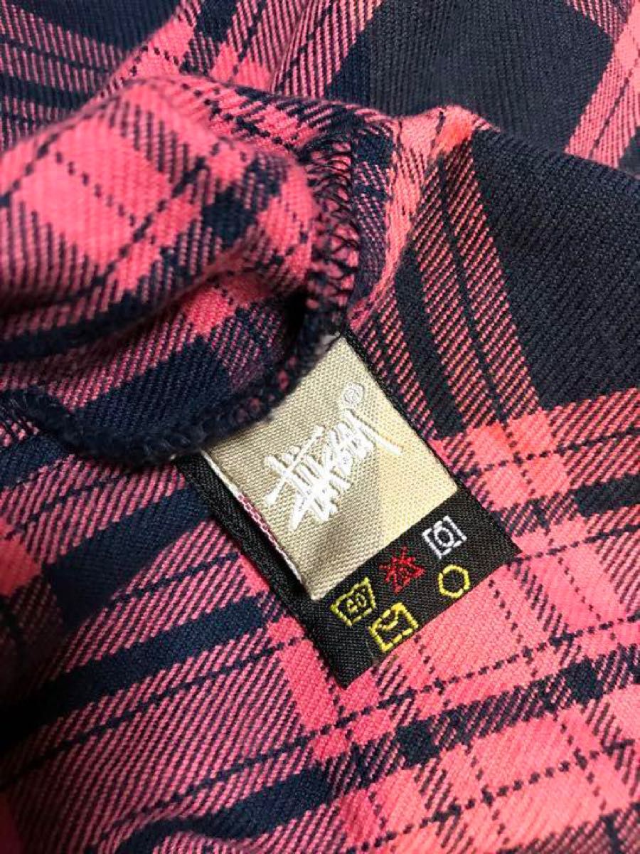 ステューシー ネルシャツ stussy チェックシャツ ネイビー ステューシー ネルシャツ stussy チェックシャツ ネイビー