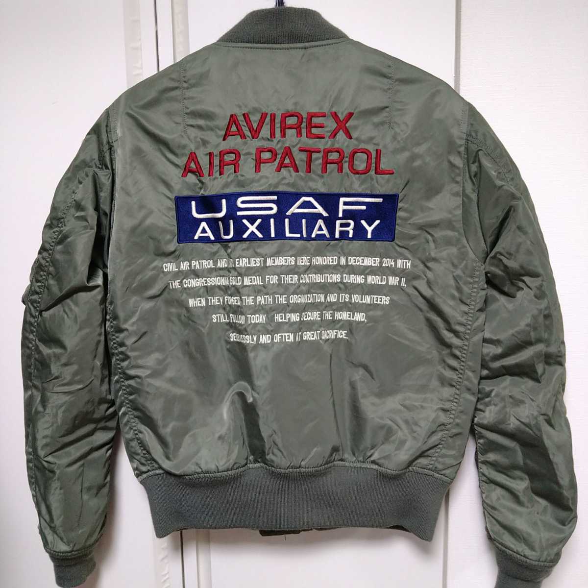 AVIREX/メンズM/MA-1フライトジャケット/CIVIL AIR PATROL AVIREX/メンズM/MA-1フライトジャケット/CIVIL AIR PATROL