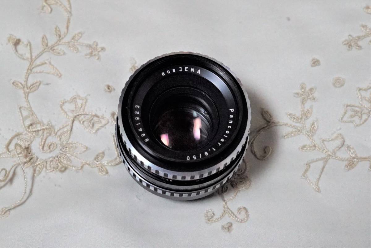 超貴重 Carl Zeiss aus JENA Pancolar 1.8/50 ゼブラ MADE IN DDR 旧東ドイツ製 M42マウント_画像5