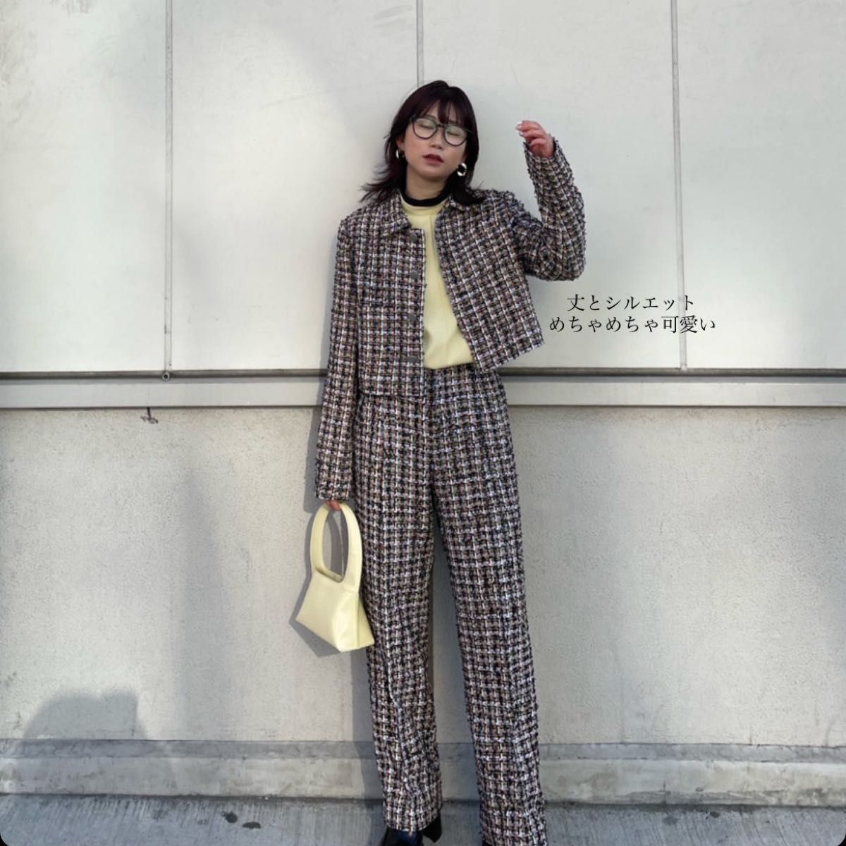 PLAYFUL TWEED PANTS ツイード アメリ｜PayPayフリマ