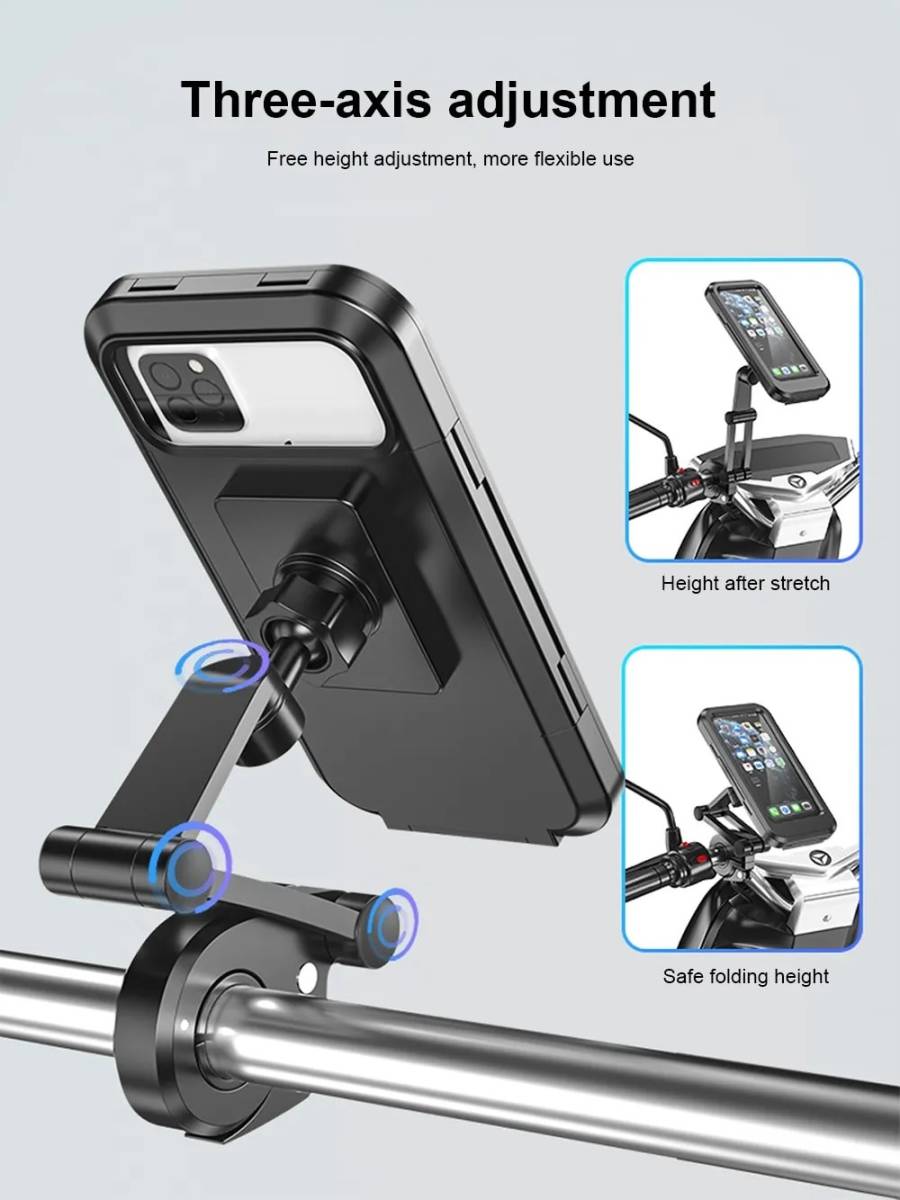 携帯ホルダー　バイク　自転車　調整可能　回転_画像3